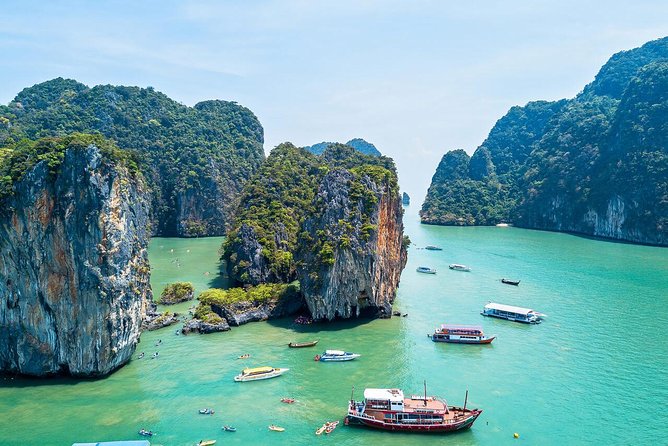 5 in 1 James Bond Tour by Long Tail Boat - Longtail boat views, then a canoe through caves