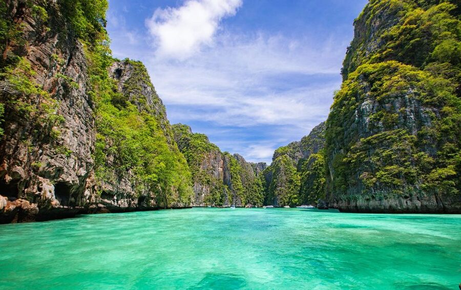 From Phuket: Phi Phi, Maya Bay, & Khai Islands Premium Trip - Maya Bay: the celebrated first stop