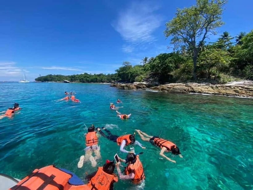 From Phuket: Raya, Coral & Maiton Island Day Trip w/Transfer - Three islands, one busy day