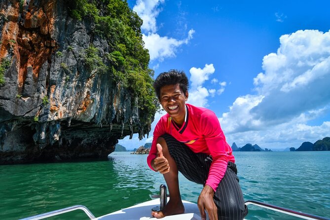 Hong Krabi & James Bond Islands Adventure Tour by Speedboat - Canoeing through caves near Talu Island