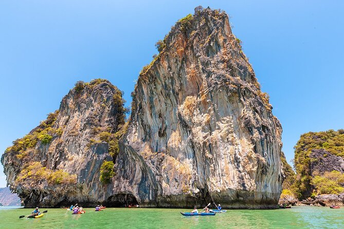 Phang Nga Bay and James Bond Island with Canoeing By Big Boat - From Phuket Hotel Pickup to Ao Por Pier