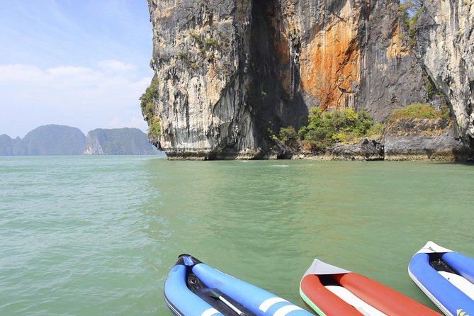 Phang Nga Bay Day Trip from Phuket by Speedboat - Talu Island by canoe, where the bay gets close
