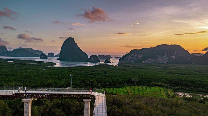 Phang Nga Bay: Skywalk at Samet Nangshe Entry Ticket - A hillside view of Phang Nga Bay