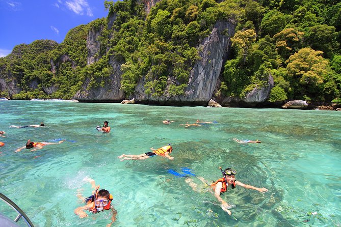Phi Phi Island Big Boat Tour – Snorkeling, Beaches & Scenic Views - Phi Phi Don: lunch, beach time, and snorkeling