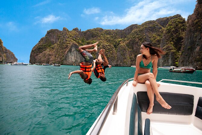 Phi Phi Islands and Khai Islands Snorkeling Tour By Speedboat From Phuket - Ko Phi Phi Lee: swimming and snorkeling first