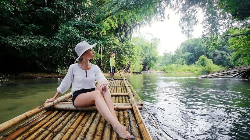 Phuket: Bamboo Rafting & ATV Ride (Optional) - A short, observational visit with sea turtles