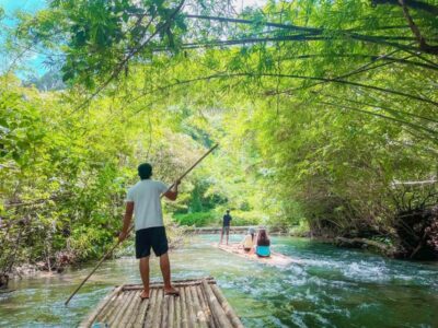 Bamboo Rafting, Monkey Cave, and ATV Option