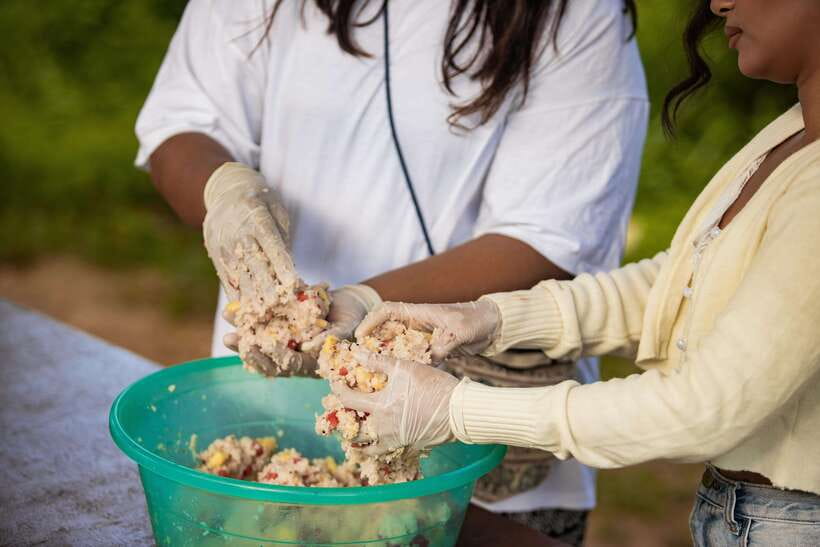 Phuket: Bukit Elephant Park Sanctuary Walk and Feed Tour - Making fruit rice balls