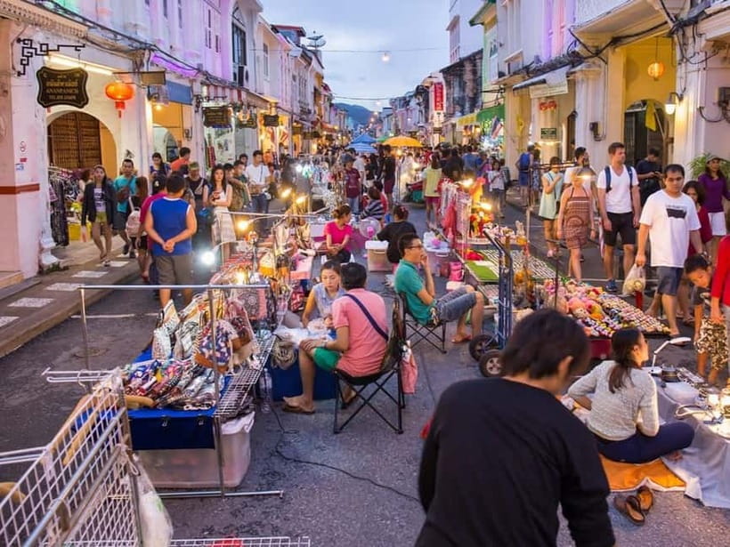 Phuket City Tour with Night Market Visit & Elephant Feeding - Cashews, temple details and local craft