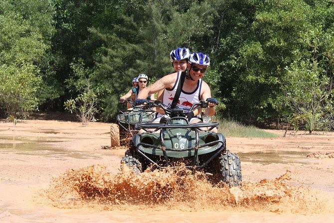 Phuket Great ATV Bike with Big Buddha Tour - Riding through forest, streams and uneven ground