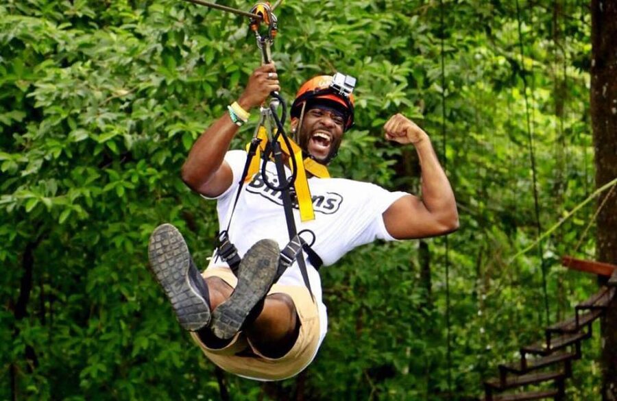 Phuket: Hanuman World Zip Line Adventure - Getting suited up and hearing the safety rules