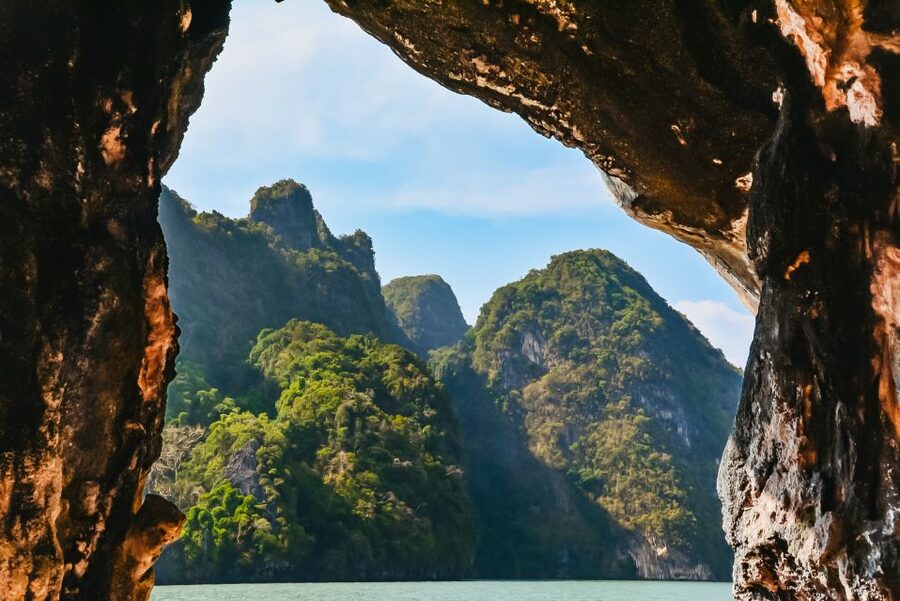 Phuket: James Bond Island Longtail Boat and Sea Canoe Tour - Longtail boat through Phang Nga Bay