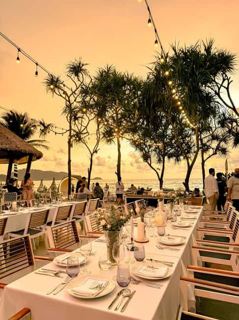 Phuket: Kudo Beach Club Entry with Set Menu - Arriving at a Patong beachfront table