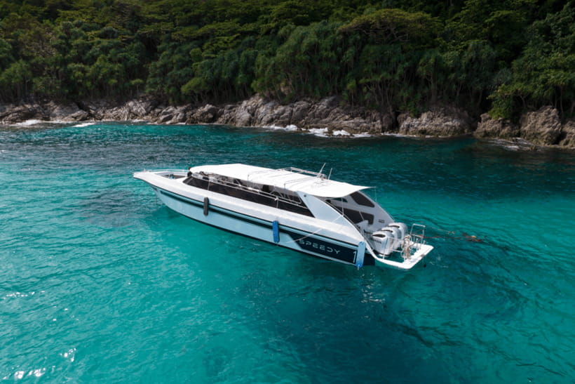 Phuket: Racha and Coral Islands Speedboat Trip with Lunch - Racha Island: swimming and snorkeling first