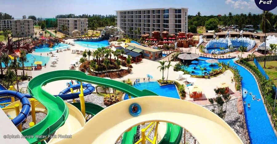 Phuket: Splash Jungle Water Park Entry Ticket - The slides: Super Bowl, Boomerango, and Whizzard