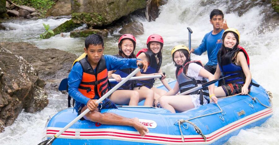 Phuket: White Water Rafting and Jungle Adventure with Lunch - Learning the ropes on 5 km of rapids