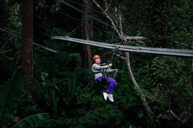 World B+ (Zipline 18 Platforms + Roller + Sky Walk with World Set Menu ) - A rainforest course with more than one kind of thrill