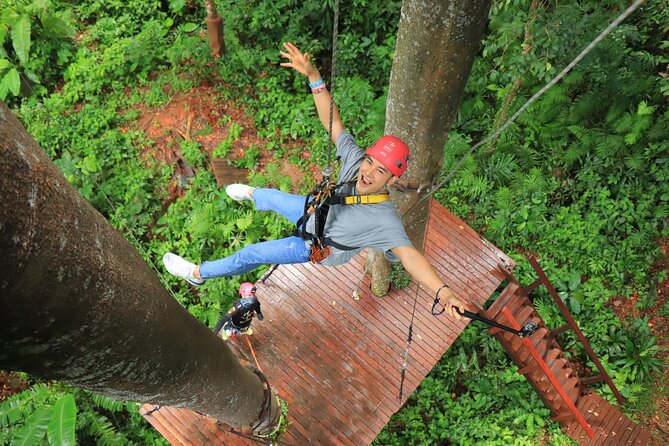 World C+ (Ziplines 10 Platforms + Roller + Sky Walk and World Set Menu ) - The Sky Walk gives you a slower view of the forest